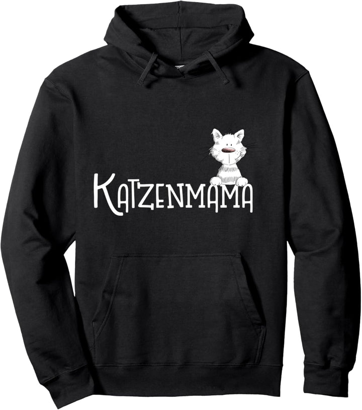 Katzen Mama Spruch I Katzenmotiv Katzendruck Fun Pullover Hoodie