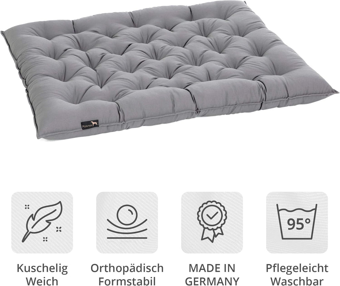 Doctor Bark Pointer | Hundekissen Urban - orthopädisch, waschbar, robust, bequem (XXXL - 90x80 cm, H