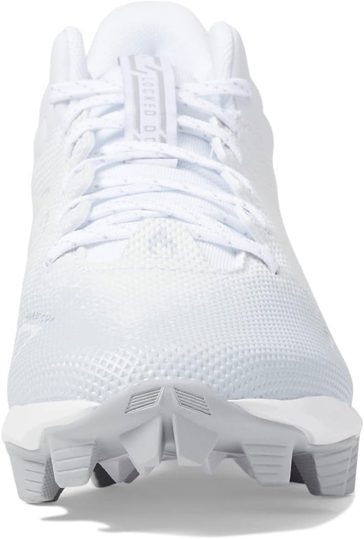 Under Armour Glyde Rm Damen Softball-Schuh 41 EU White White Metallic Silver, 41 EU White White Meta