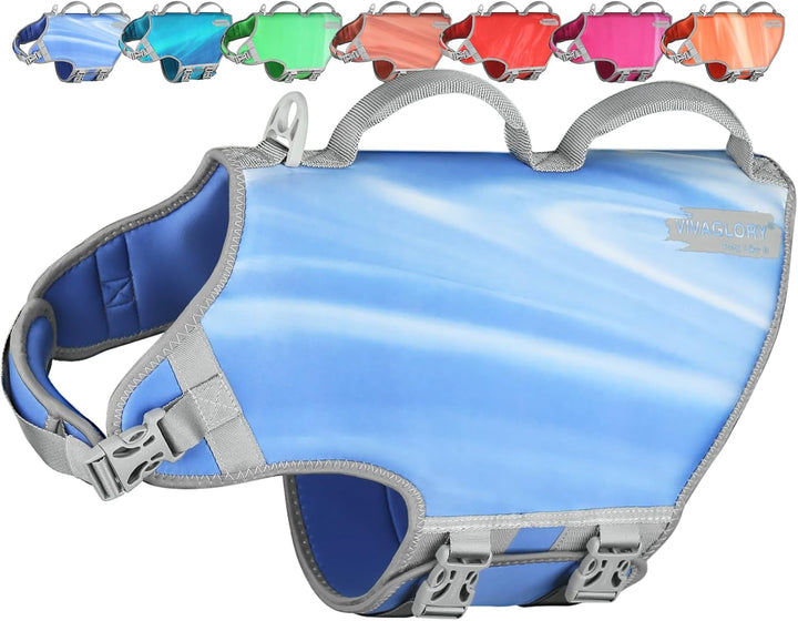 VIVAGLORY Neopren Schwimmweste Hund Hundeschwimmweste Für Wassersport Schwimmen & Hunter, Leichte Si