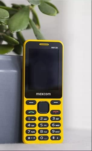 Maxcom MOVIL Classic MM139 Amarillo 2.4 /MICROSD Hasta 8GB/600MAH MM139(Amarillo)