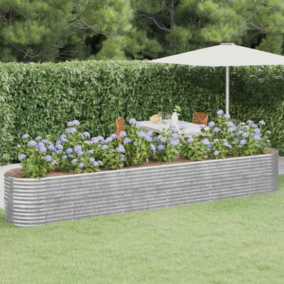 vidaXL Hochbeet, Wetterfestes Hochbeet für Garten Balkon Terrasse, Kräuterhochbeet zum Selber Bauen,