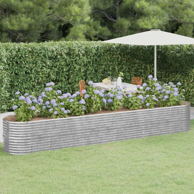 vidaXL Hochbeet, Wetterfestes Hochbeet für Garten Balkon Terrasse, Kräuterhochbeet zum Selber Bauen,