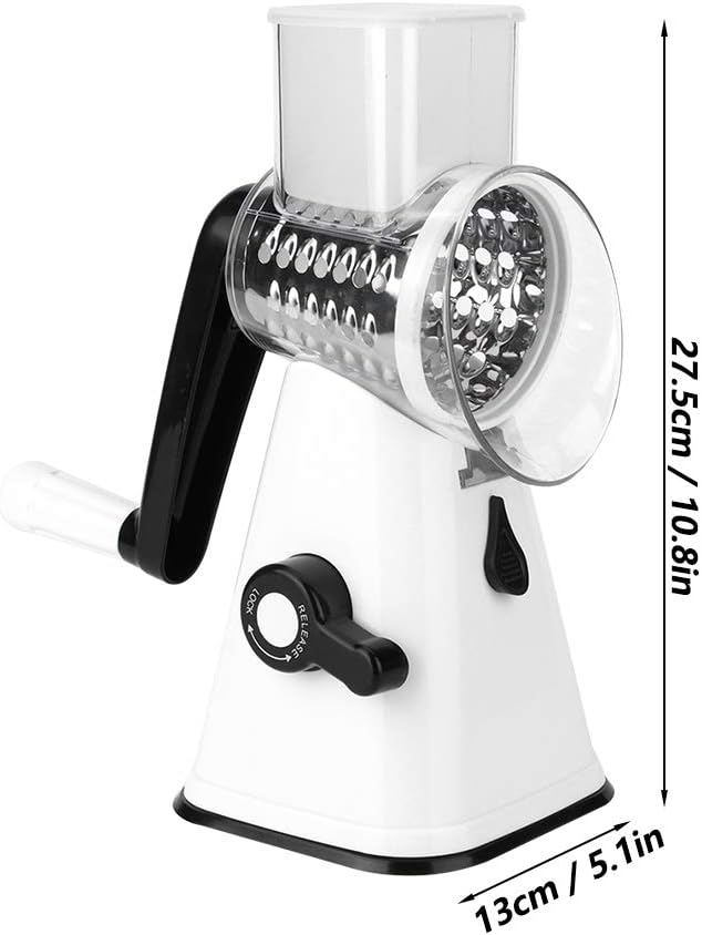 Käsereibe mit Kurbel Kartoffelschneider Gemüseschneider Manuell Gurkenhobel Nussmühle Veggie Slicing