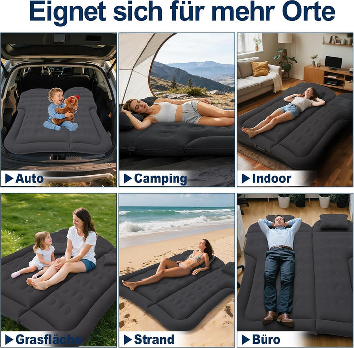 SUV Auto Matratze Luftmatratze, Aufblasbare Auto Luftmatratze für Kofferraum & Rückbank, Luftbett Au