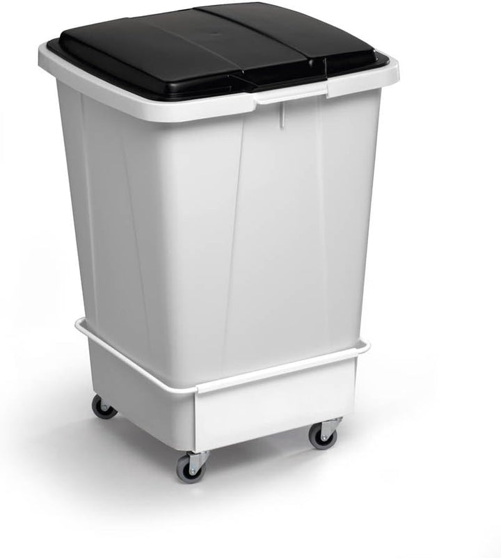 Durable Fahrwagen Durabin Trolley, 90 Liter, 1 Stück, weiss, 1801668010 Für 1 Behälter