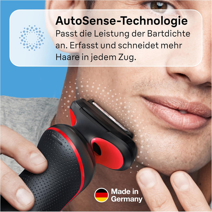Braun Series 5 Elektrorasierer, EasyClean Rasierer Herren, Wet & Dry, Made in Germany, 51-R1000s, Ro