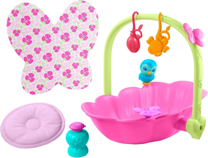 My Garden Baby HBH46 - 2-in-1 Badewanne & Bett Spielset (29,2 cm), mit Zubehörteilen wie Seife, Kiss