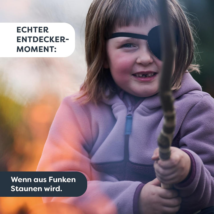 HABA Terra Kids Feuerstahl – Outdoor-Feuerstarter für Kinder ab 6 Jahren – Robustes Firestarter-Tool