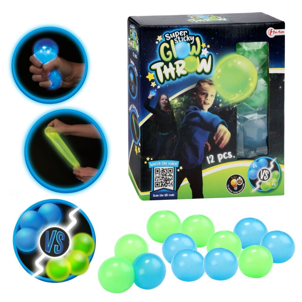 Toi Toys 12 Im Dunkeln leuchtende Bälle