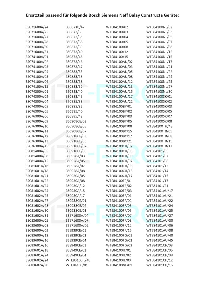 DL-pro Türdichtung für Bosch Siemens 00656841 656841 Filzdichtung Dichtung Gummidichtung für Avantix