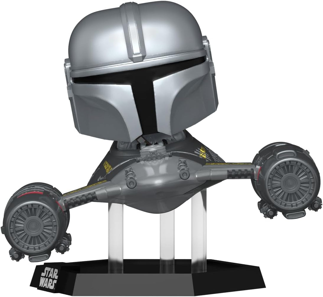 Funko Pop! Rides: Star Wars: The Mandalorian S9 - Mandalorian in N1 Starfighter - Vinyl-Sammelfigur