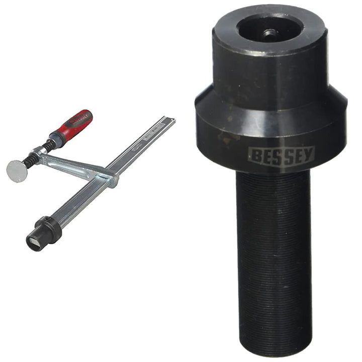 Bessey Spannelement mit fixer Ausladung TW16 200/100 (2K-Kunststoffgriff) & Werkbank-Adapter TW16AW2