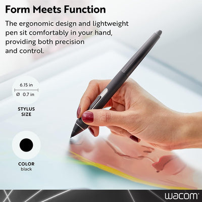 Wacom Pro Pen 2 (KP504E) - Compatible with Intuos Pro, Cintiq, Cintiq Pro & MobileStudio Pro, schwar