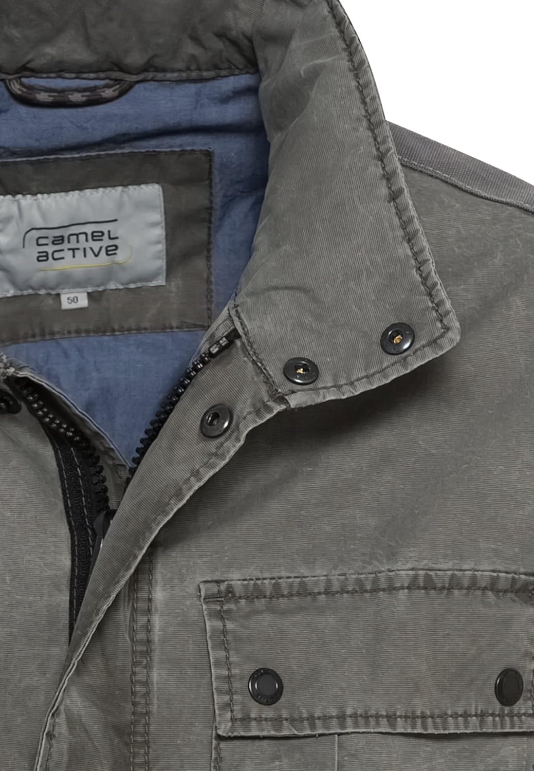 camel active Herren 430800/7u64 Jacke 35 Grau, 35 Grau