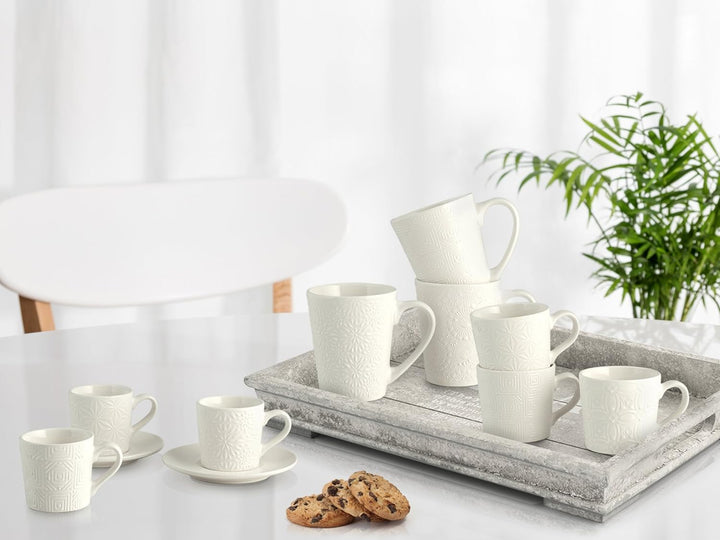 H&h set 6 mug silhuette in stoneware cc 300