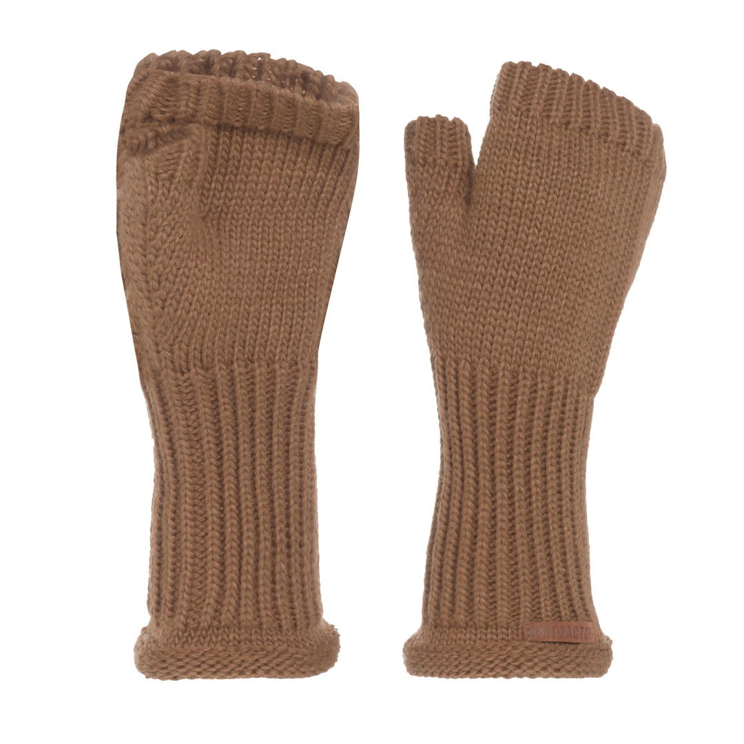 KNIT FACTORY - Cleo Handstulpen - Fingerlose Handschuhe - Gestrickte Handschuhe für Winter - Damen H