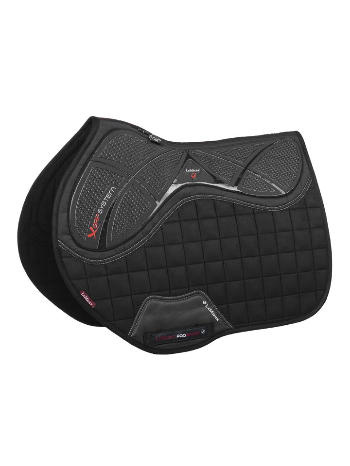 LeMieux X-Grip Silicone Eurojump Square Satteldecke L Schwarz, L Schwarz