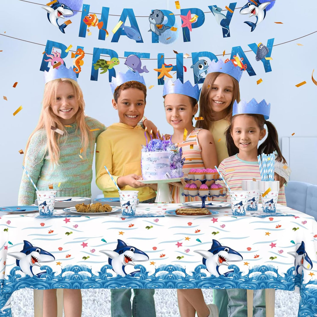 Party Hai Geschirr Set 16Pcs, Kindergeburtstag Party Pappteller Set, Kindergeburtstag Pappteller Set