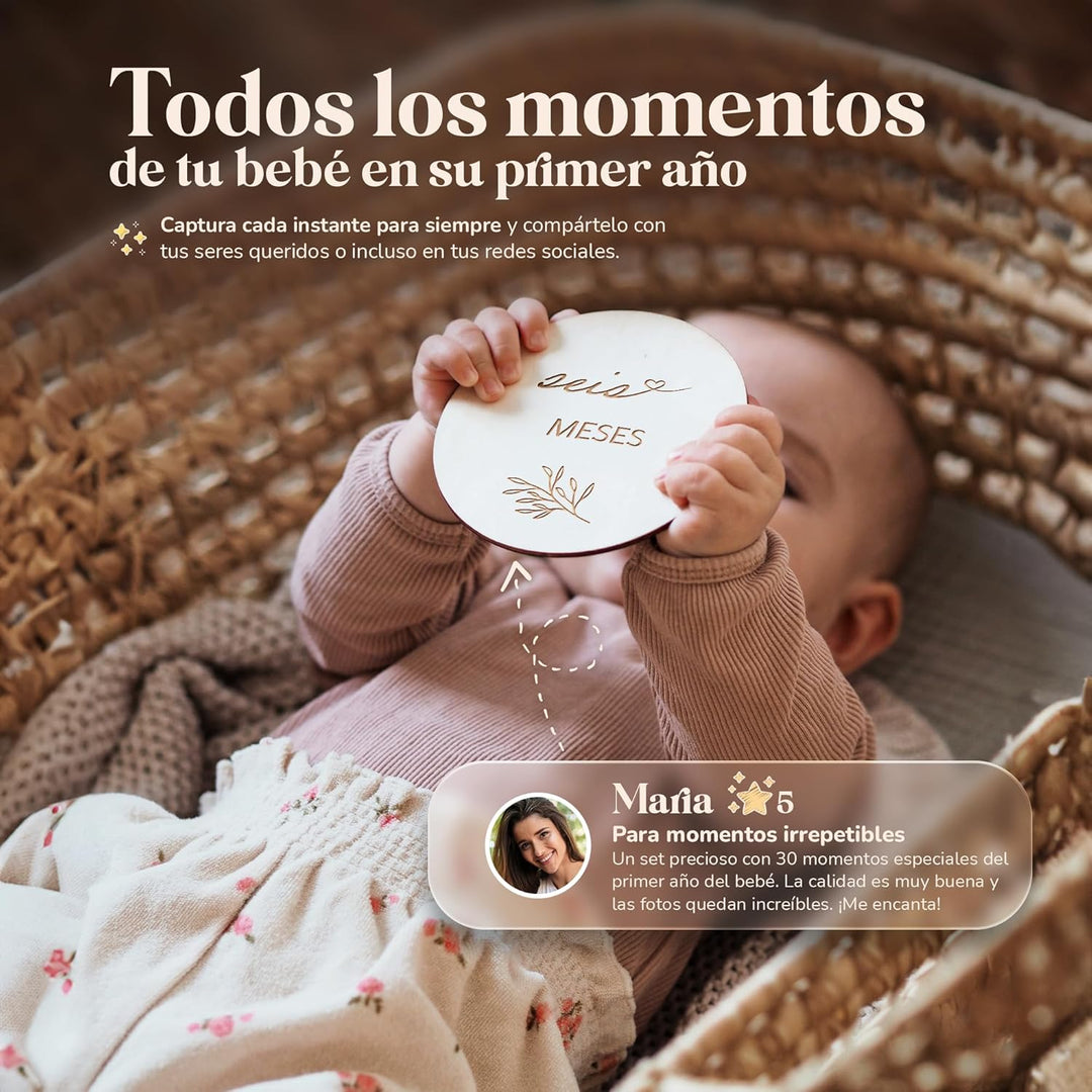 Spanish Meilensteinkarten Baby
