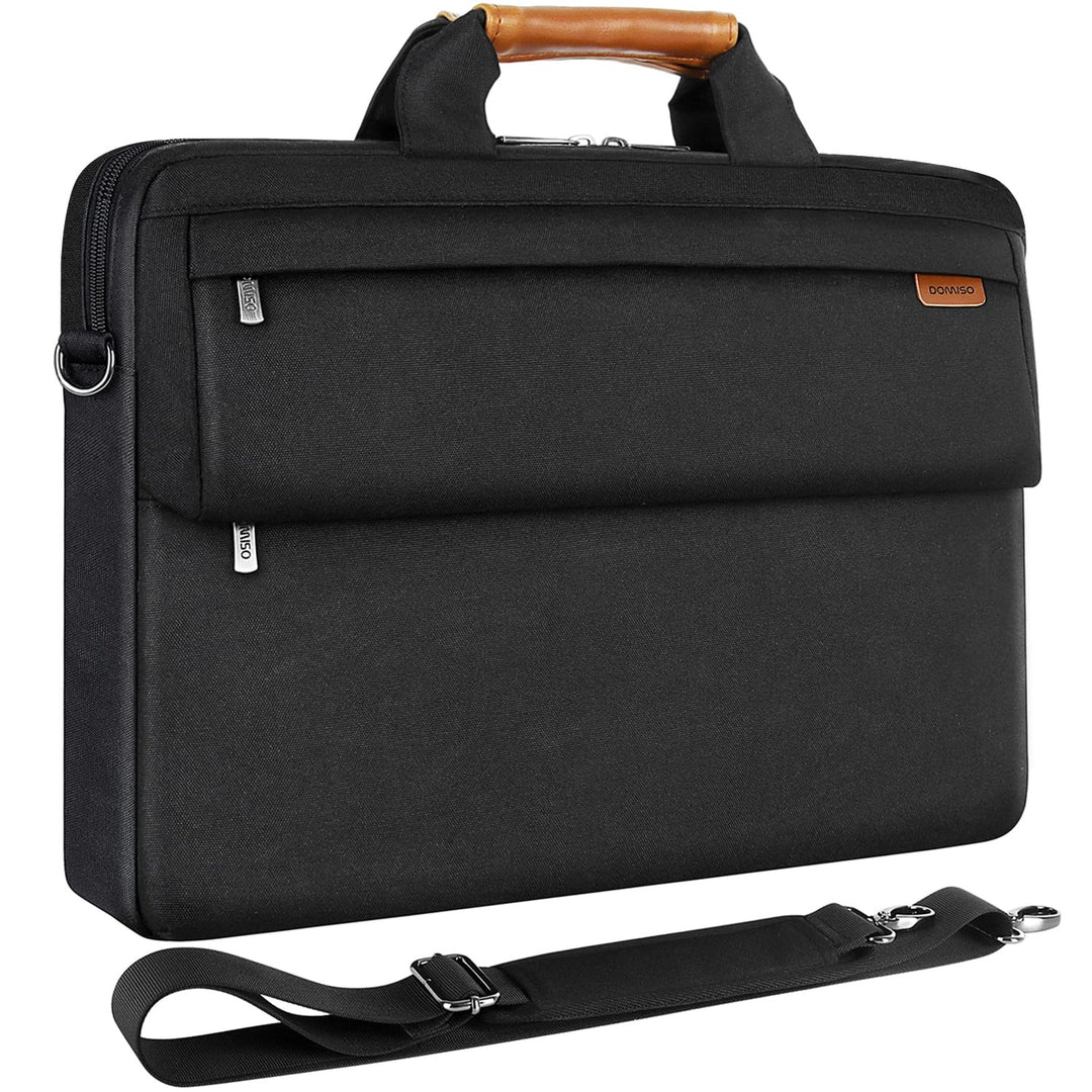 DOMISO Laptoptasche 17 Zoll Wasserabweisende Aktentasche Herren Business Schutztasche Notebook Tasch