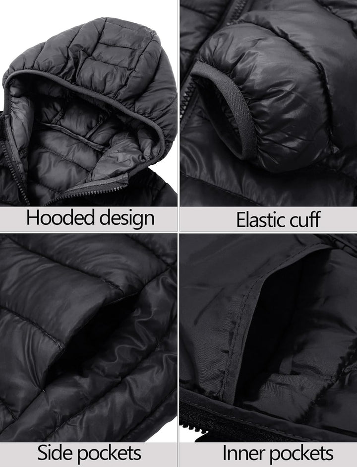 AIEOE Baby Mädchen Daunen Jacke mit Kapuze Mantel Schneeanzug Warmhalten Niedliches kleines Mädchen
