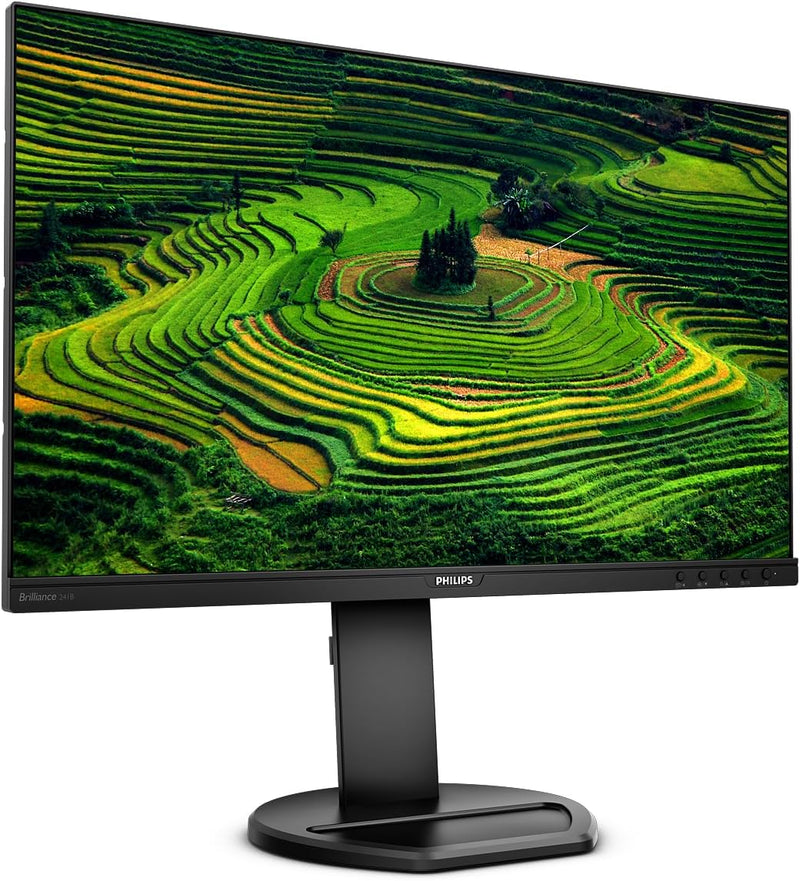 Philips 241B8QJEB - 24 Zoll FHD Monitor, höhenverstellbar (1920x1080, 60 Hz, VGA, DVI, HDMI, Display