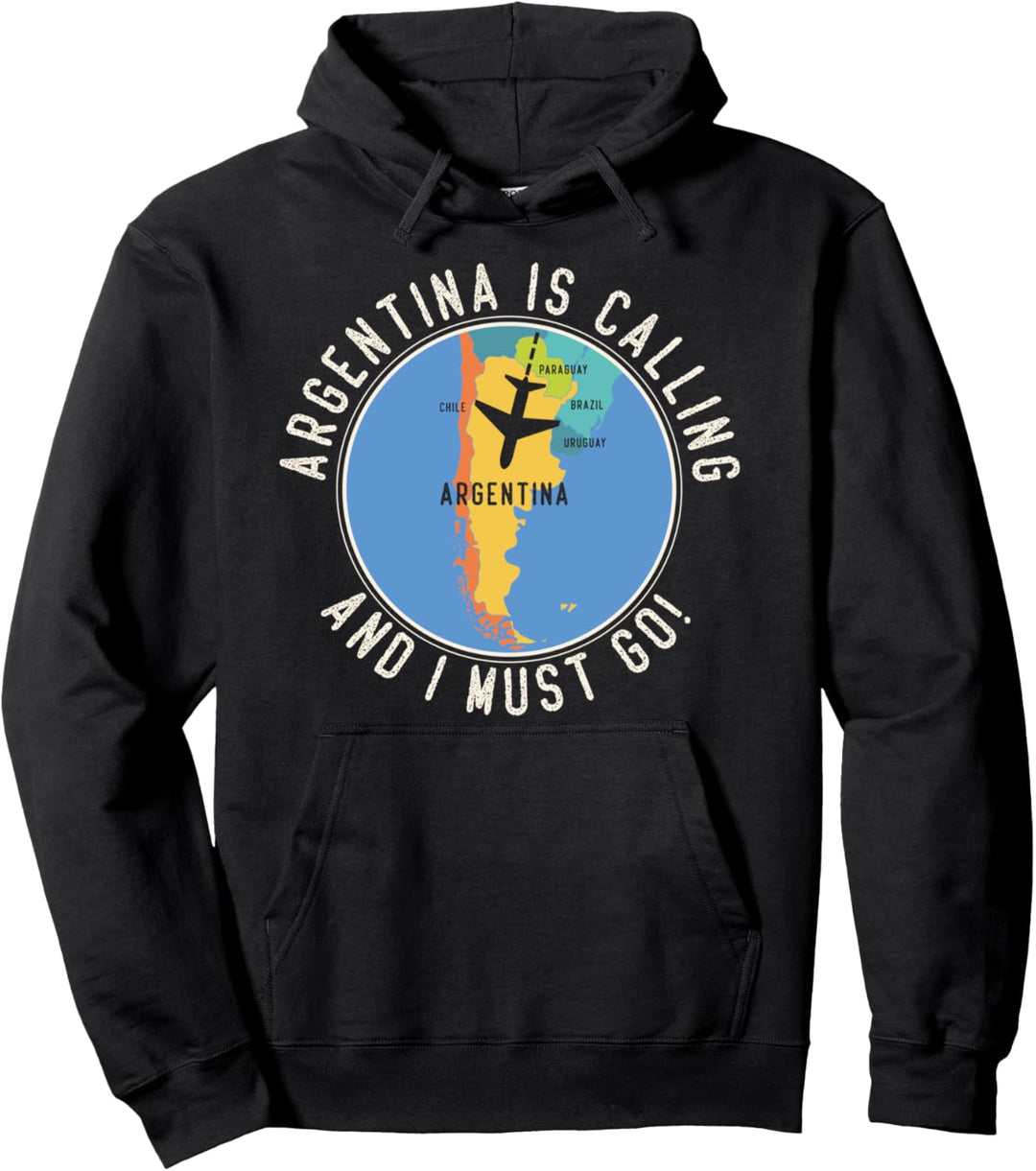 Argentinien ist Calling And I Must Go - Karte Argentinien Pullover Hoodie