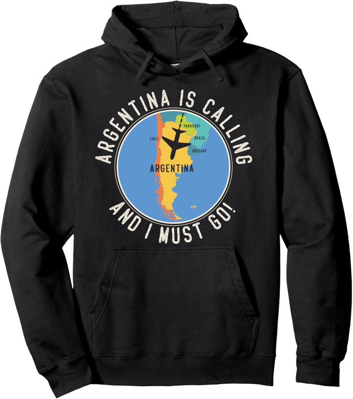 Argentinien ist Calling And I Must Go - Karte Argentinien Pullover Hoodie