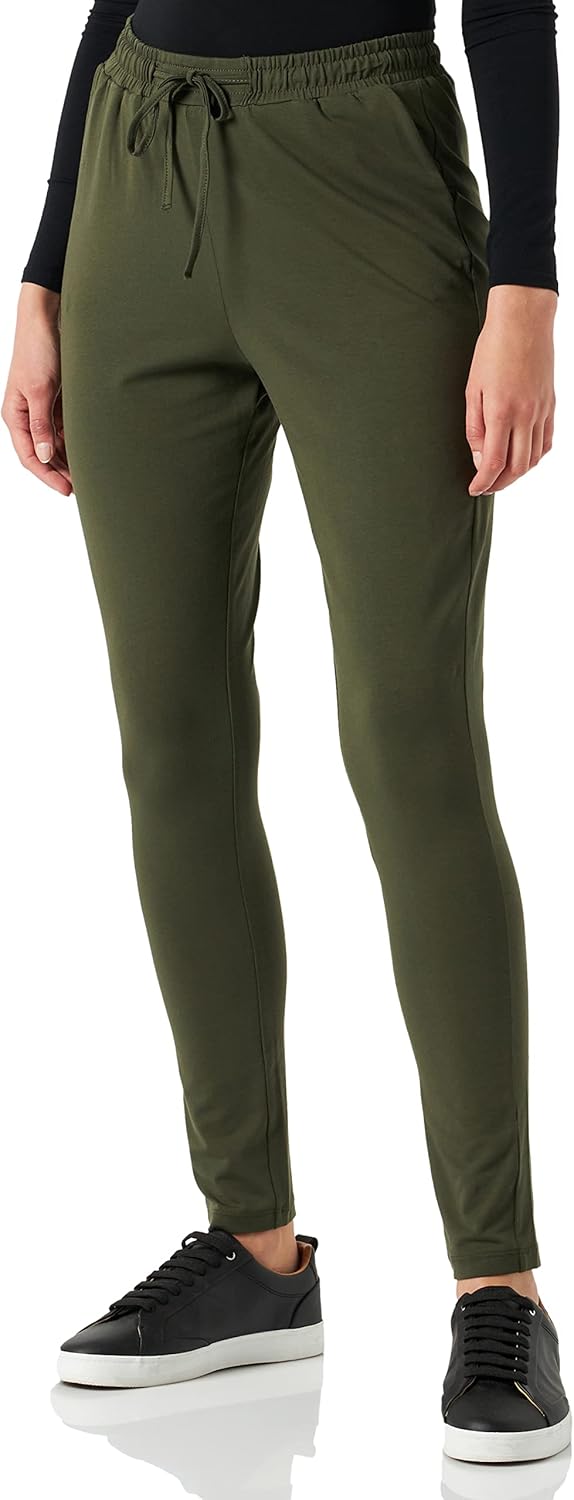 KAFFE Casual Hose Linda Damen Hose Casual Pants lang Jogginghose Freizeithose, XS Grape Leaf