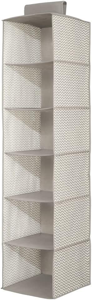 mDesign 2er-Set hängender Stoffschrank – der ideale Hängeschrank aus Stoff – perfekt als Hängeregal