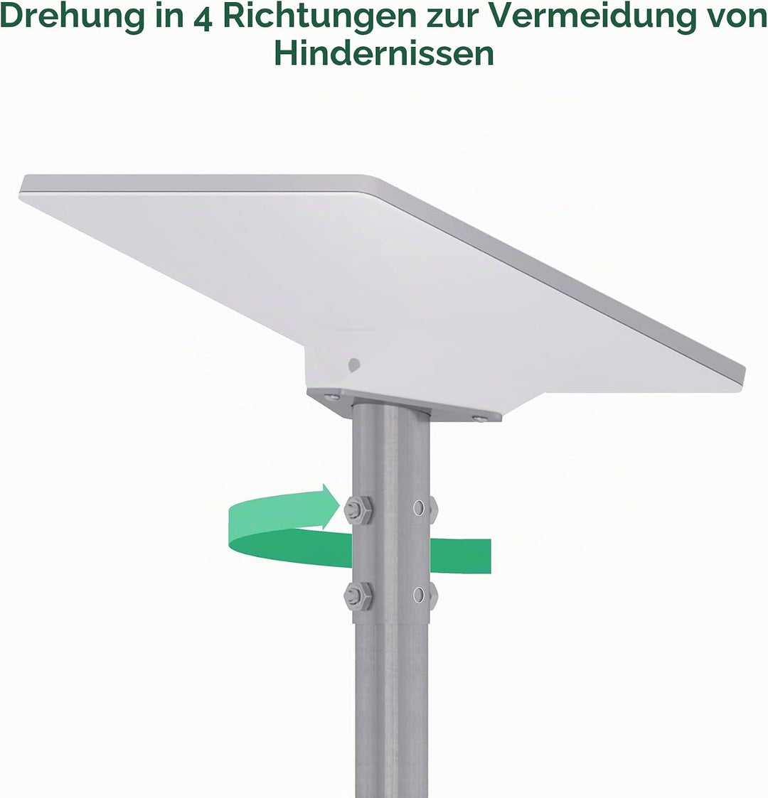 Starlink Mini Masthalterung – Passend für 25–70 mm Masten, U-Bolzen-Montage, Rohradapter im Lieferum