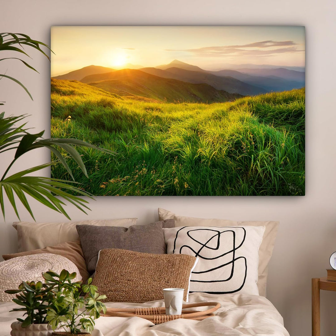 MuchoWow© Bilder Gross 120x80 cm XXL Wohnzimmer Deko Modern Wandbild Foto auf Leinwand Bild Schlafzi