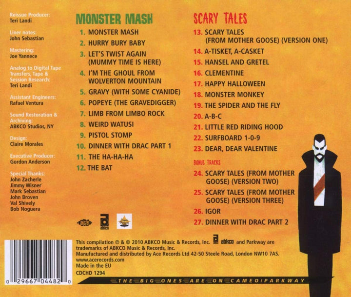 Monster Mash/Scary Tales, Audio-CD