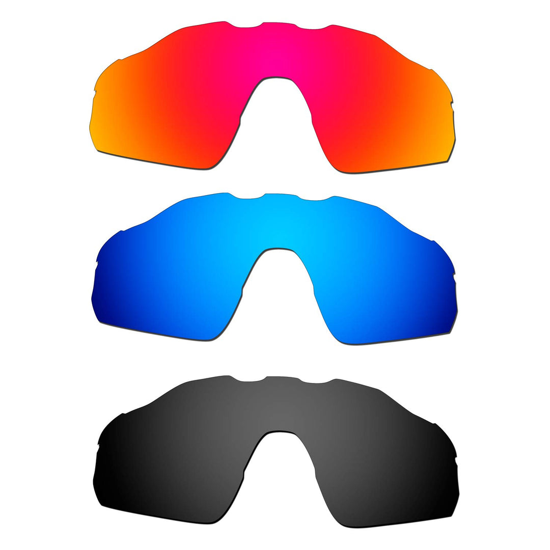 HKUCO verstärken Männer Ersatzgläser für Oakley Radar EV Pitch Rot/Blau/Schwarz Sunglasses