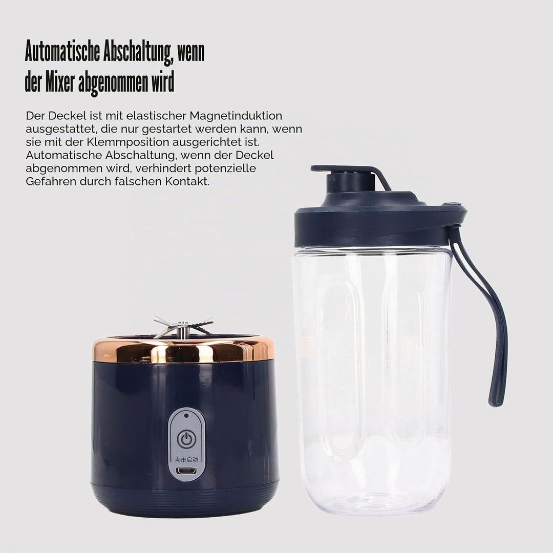 Mixer Maker, 400ml Tragbarer Standmixer, Tragbarer Mixer, Juicing Cup Flasche, Obstmischer, 1500 mAh