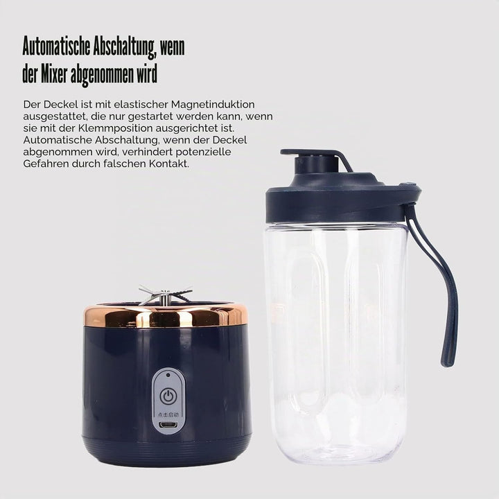 Mixer Maker, 400ml Tragbarer Standmixer, Tragbarer Mixer, Juicing Cup Flasche, Obstmischer, 1500 mAh