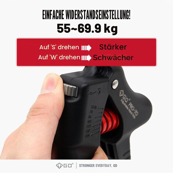 GD GRIP Einstellbare Fingerhantel Hand-Nagelhärtern