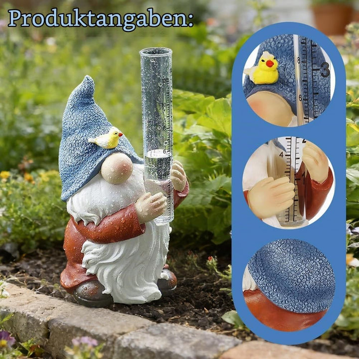 Regenmesser für Garten Frostsicher, Outdoor Regenmesser Glas Regenwassermesser, 8&