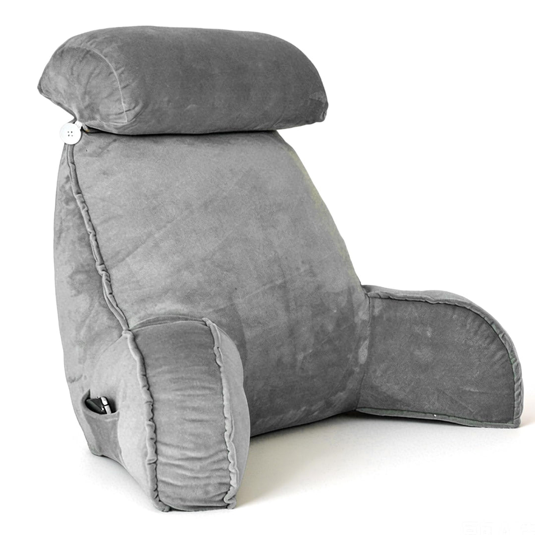 FARYODI Extra Grosses Lesekissen mit Abnehmbarer Hülle, Gefüllt mit Hohlfaser, Ergonomisches Rückens