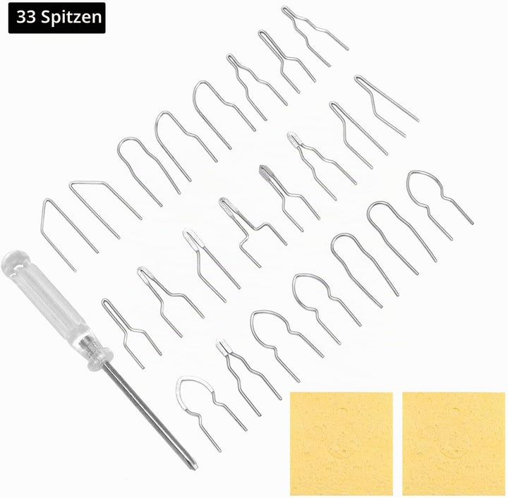 QWORK® Pyrographie Maschine, Brandmalerei Maschine mit Digitalanzeige, Brandmalerei Set 60W, Holzbre