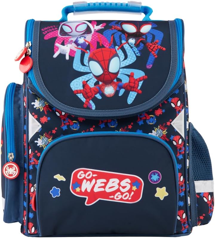 Goldkids - Schulranzen für Jungen und Mädchen - Schul-Rucksack für Kinder mit Federmäppchen - Schuhb