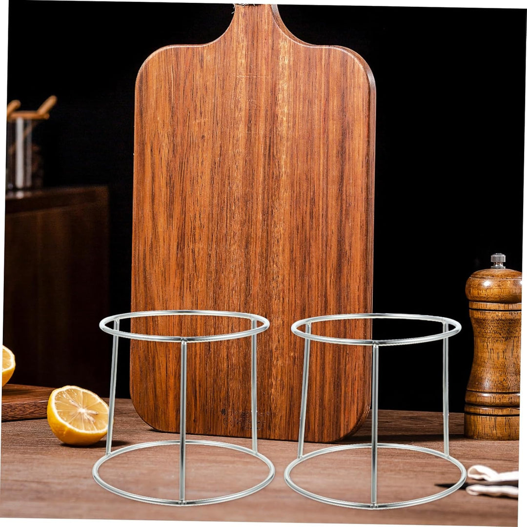 BESTonZON Edelstahl Servierplatte Halter Zweistufiger Pizzablechhalter Und Grill Tray Holder Rostfre