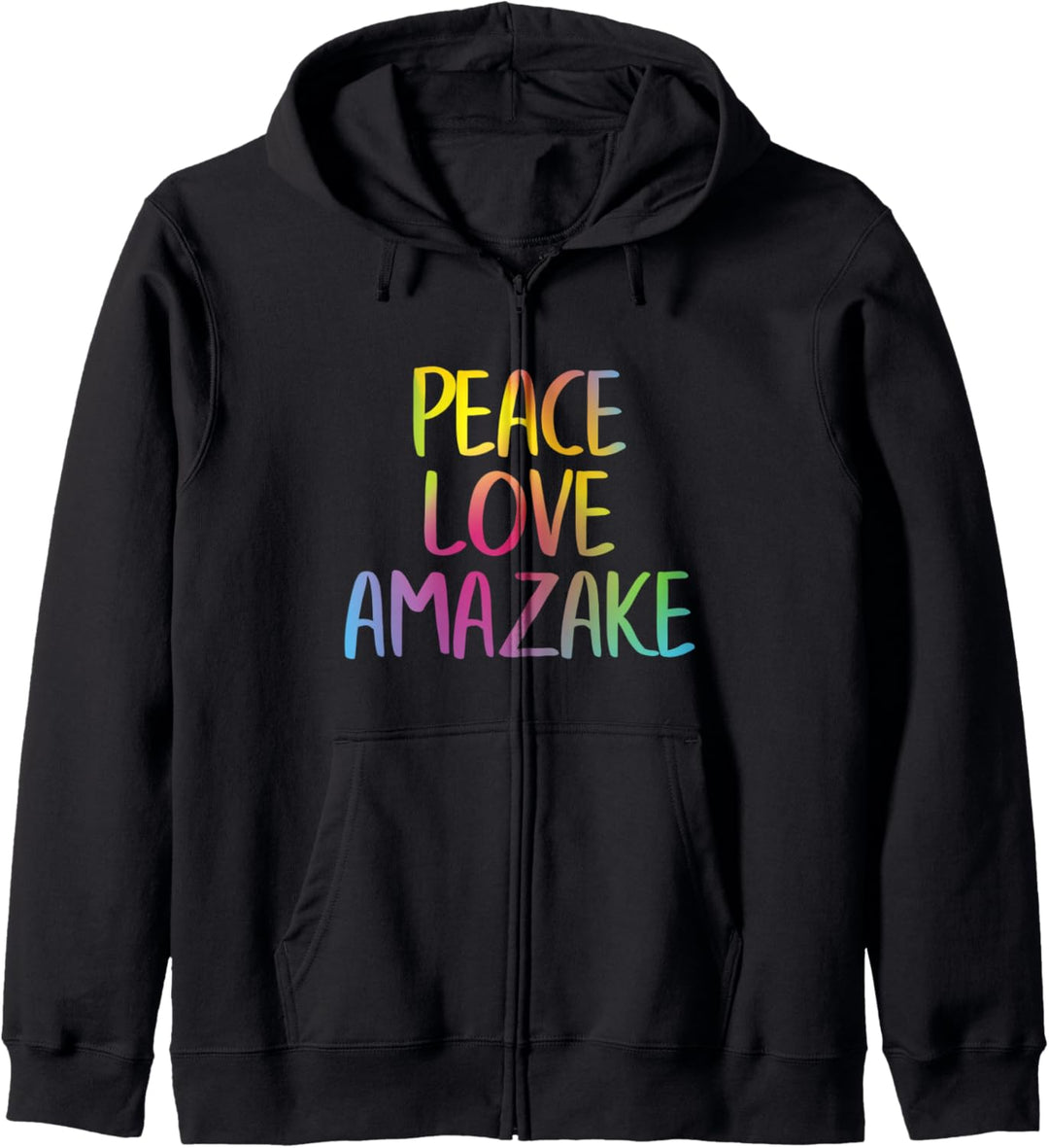 Amazake Peace Love Amazake Kapuzenjacke