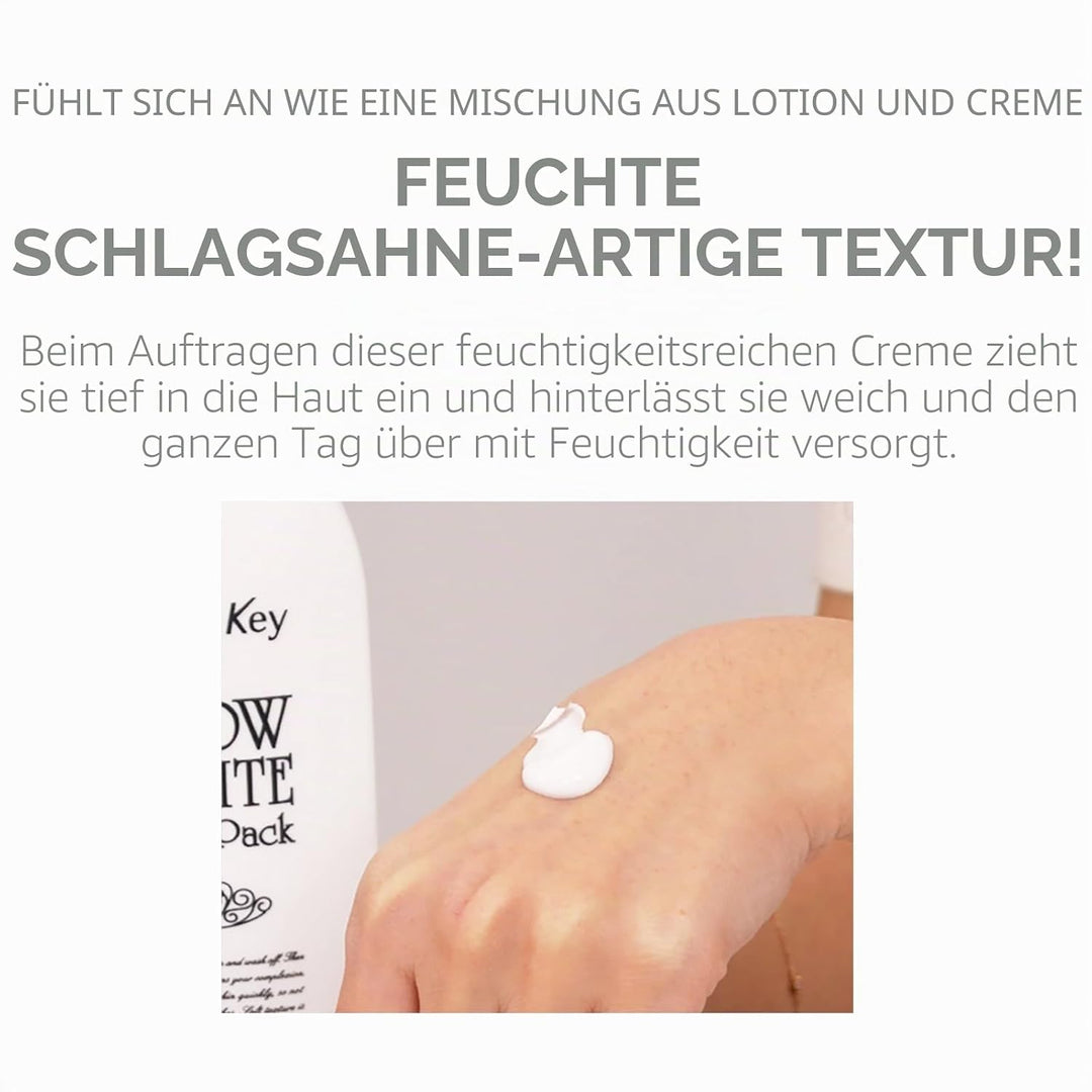 Secret Key Snow White Whitening Milky Pack Maske für Gesicht und Körper, 200 g