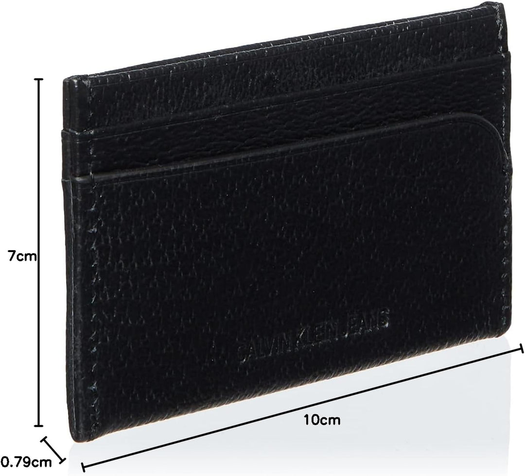 Calvin Klein Herren Ckj Monogram Texture Cardcase Geldbörse Schwarz (Black)