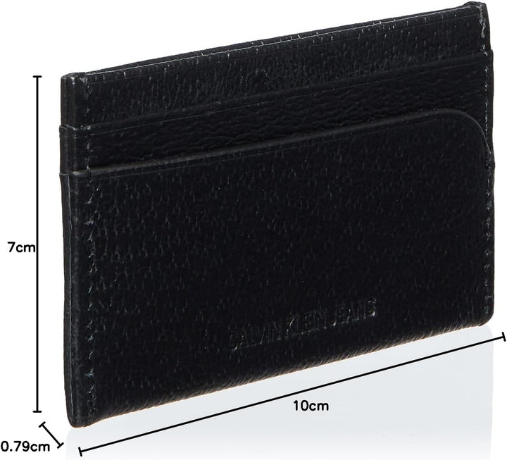Calvin Klein Herren Ckj Monogram Texture Cardcase Geldbörse Schwarz (Black)