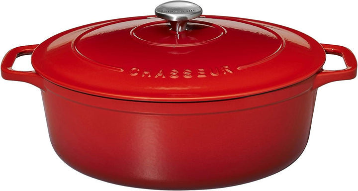 Chasseur - Gusseisen Bräter oval 31 cm - 6,0 L - Rubinrot 4731 Rubinrot Oval 6,0 L, Rubinrot Oval 6,