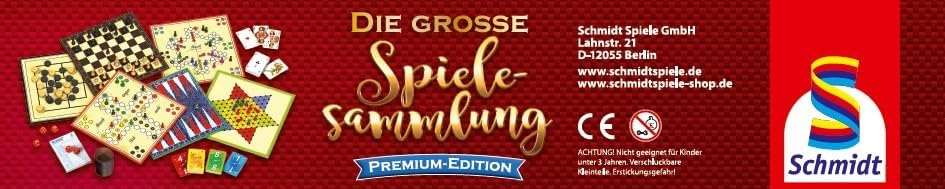 Schmidt Spiele 49197 Die grosse Spielesammlung Premium-Edition, in Einer Metallbox, Bunt