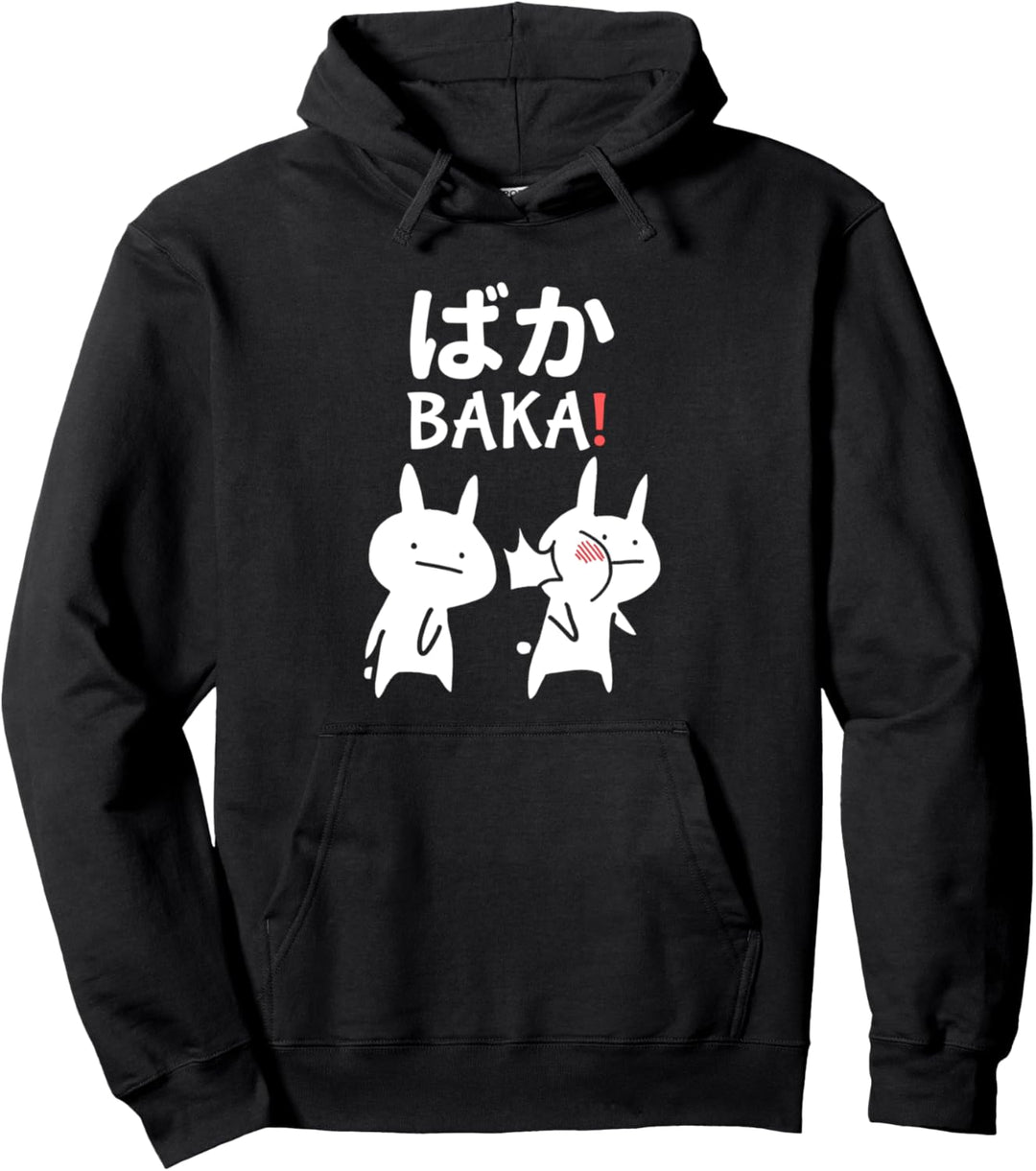 Lustiges Japan Kawaii Baka Rabbit Ohrfeigen Anime und Manga Pullover Hoodie
